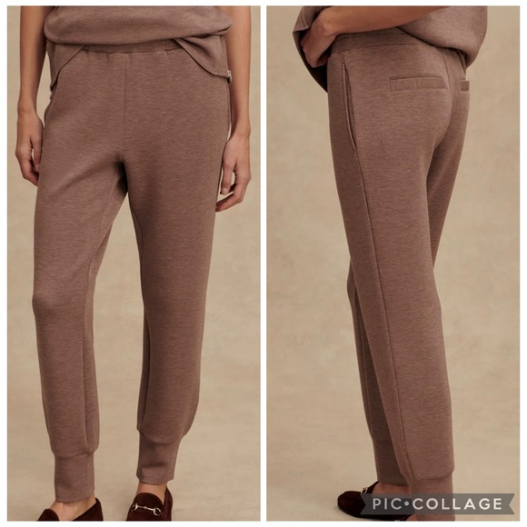 Varley The Slim Cuff Pant 25" Taupe Marl Fleck Small Jogger Sweatpant New - Picture 2 of 5